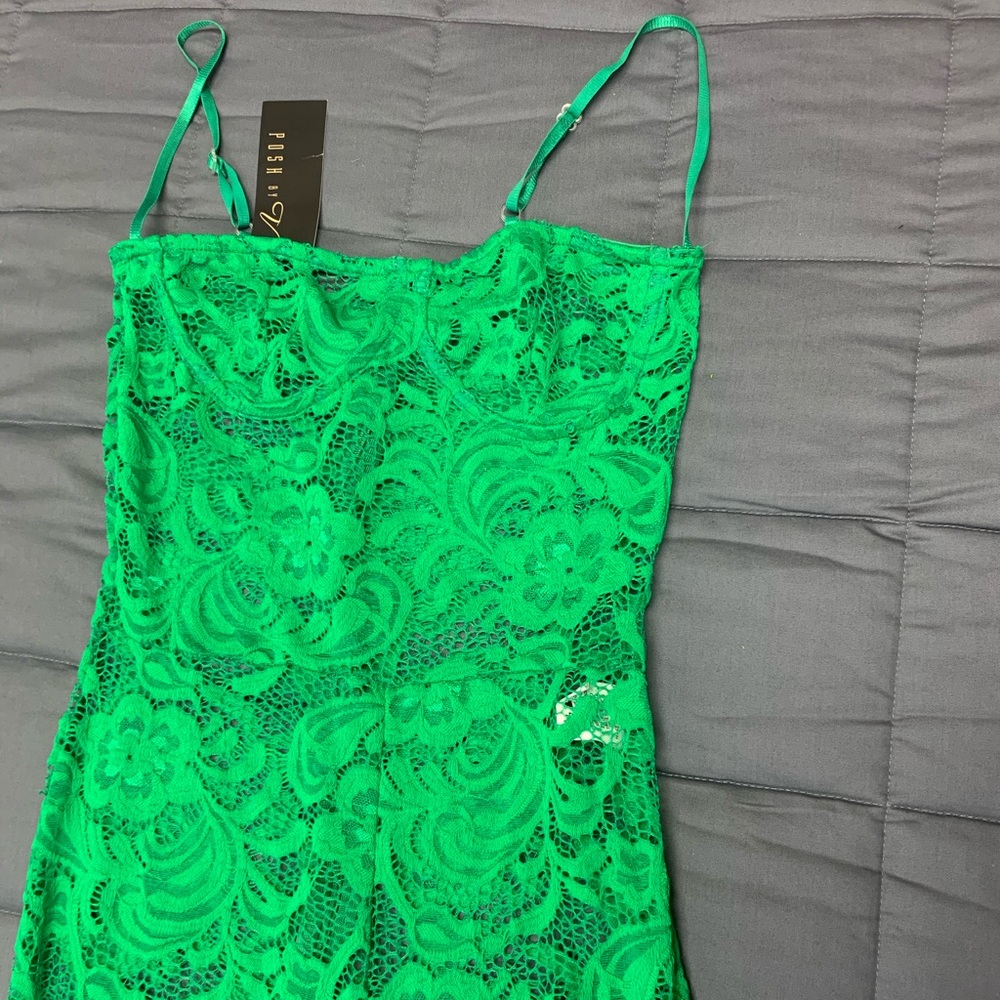 Green jumpsuit PoshbyV